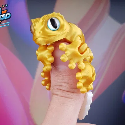 Mini Gecko Khớp Nối Dễ Thương (Print-in-Place)