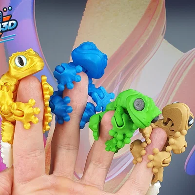 Mini Gecko Khớp Nối Dễ Thương (Print-in-Place)
