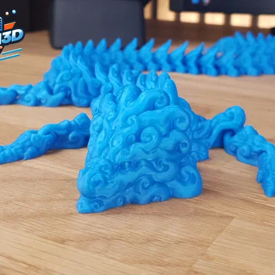 Rồng Nước Flexi Khớp Nối Print-in-Place (Articulated Flexi Water Dragon)