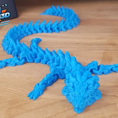 Rồng Nước Flexi Khớp Nối Print-in-Place (Articulated Flexi Water Dragon)