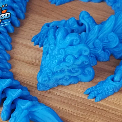 Rồng Nước Flexi Khớp Nối Print-in-Place (Articulated Flexi Water Dragon)