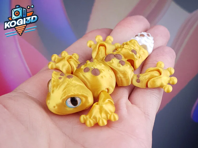 Mini Gecko Khớp Nối Dễ Thương (Print-in-Place) - Image 9