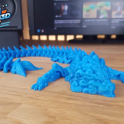 Rồng Nước Flexi Khớp Nối Print-in-Place (Articulated Flexi Water Dragon)