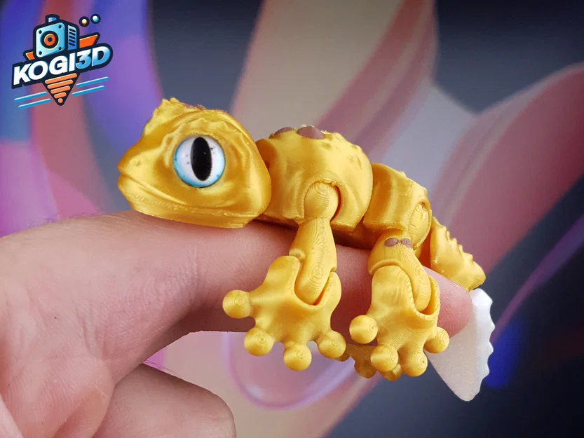 Mini Gecko Khớp Nối Dễ Thương (Print-in-Place) - Image 10