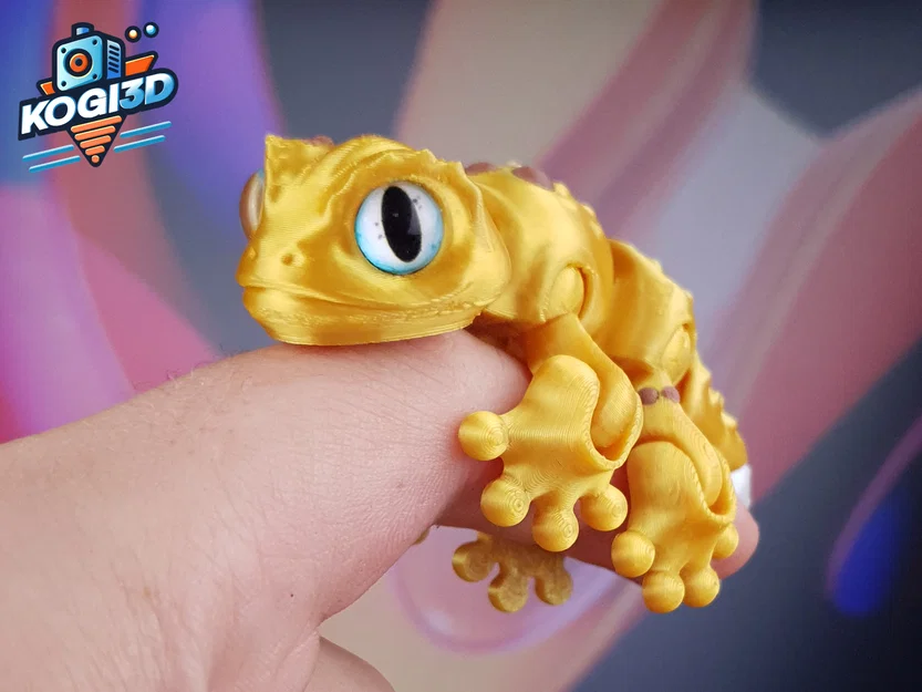 Mini Gecko Khớp Nối Dễ Thương (Print-in-Place) - Image 11