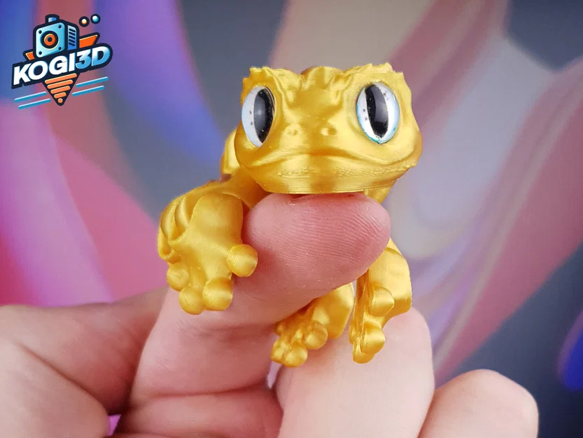 Mini Gecko Khớp Nối Dễ Thương (Print-in-Place) - Image 12