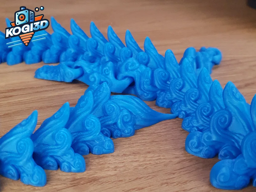 Rồng Nước Flexi Khớp Nối Print-in-Place (Articulated Flexi Water Dragon) - Image 8