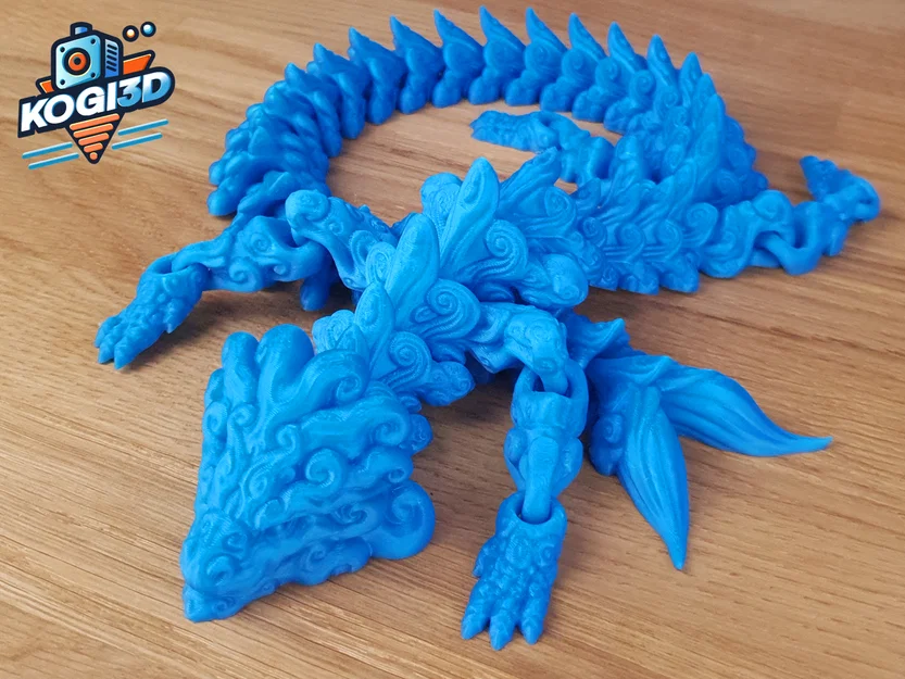 Rồng Nước Flexi Khớp Nối Print-in-Place (Articulated Flexi Water Dragon) - Image 10