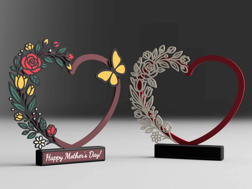 Trái tim trang trí cho Ngày của Mẹ (Heart for Mother's Day) - Image 1