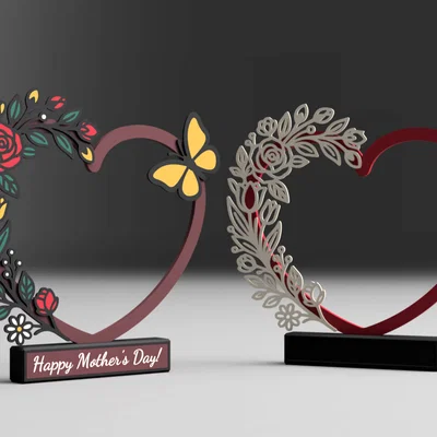Trái tim trang trí cho Ngày của Mẹ (Heart for Mother's Day)