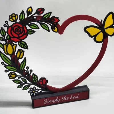 Trái tim trang trí cho Ngày của Mẹ (Heart for Mother's Day)