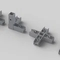 Bộ khớp nối modular cho thép hộp vuông 25mm – Pack công nghiệp 8 món - Thumbnail 1