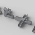 Bộ khớp nối modular cho thép hộp vuông 25mm – Pack công nghiệp 8 món - Thumbnail 2