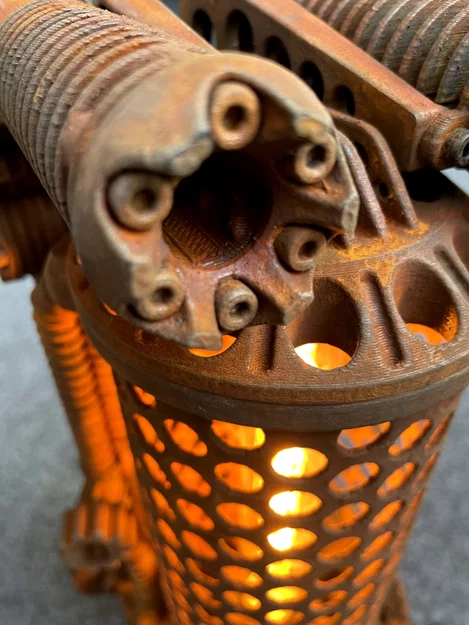 Đèn bàn Steampunk hoạt động đầy đủ (Fully functional desk lamp) - Image 6