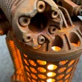 Đèn bàn Steampunk hoạt động đầy đủ (Fully functional desk lamp) - Thumbnail 6
