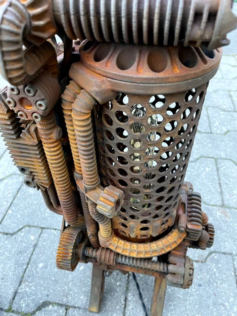 Đèn bàn Steampunk hoạt động đầy đủ (Fully functional desk lamp) - Image 7