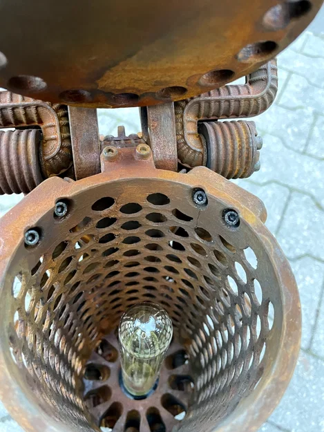 Đèn bàn Steampunk hoạt động đầy đủ (Fully functional desk lamp) - Image 9