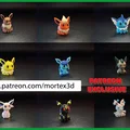 Bộ sưu tập mô hình 3D Pokemon Eevee Evolutions Mini dễ thương - Thumbnail 2