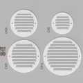Lưới Thông Gió Tròn Khung Chồng Kèm Lưới Chống Côn Trùng - Thumbnail 2