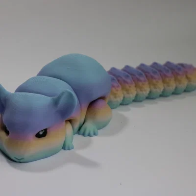 Mô hình Chinchilla cử động linh hoạt (Articulated Chinchilla) in 3D