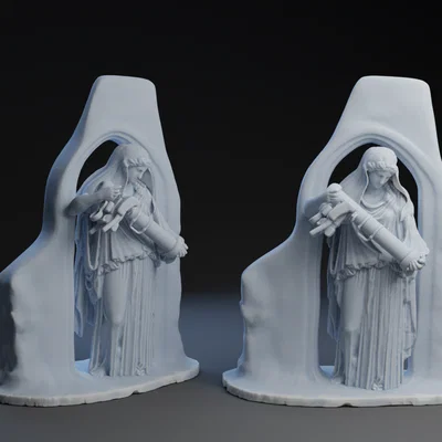 Mô hình 3D Saint Javelin of Bohorodychne - Tượng đài lịch sử