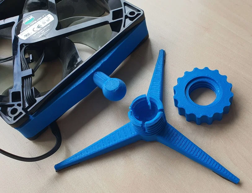 Giá đỡ quạt – quạt để bàn (Fan holder - desk fan) - Image 1