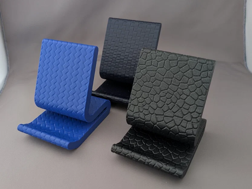 Giá đỡ điện thoại in 3D với 3 kiểu họa tiết vân bề mặt độc đáo - Image 2