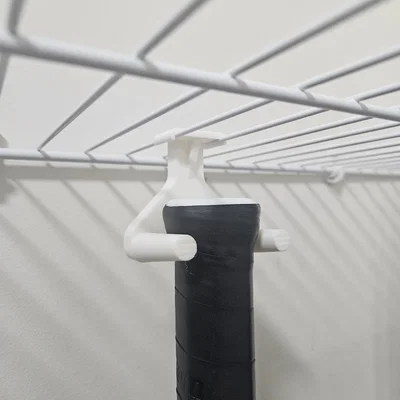 Móc treo vợt tennis cho kệ lưới sắt (Wire Shelf) - Giải pháp 3D thông minh