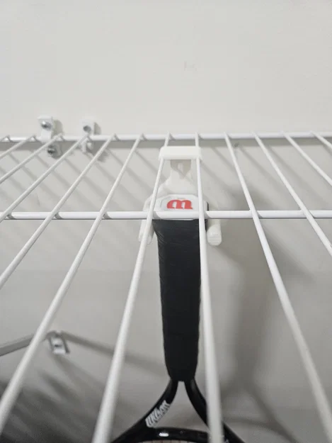 Móc treo vợt tennis cho kệ lưới sắt (Wire Shelf) - Giải pháp 3D thông minh - Image 4
