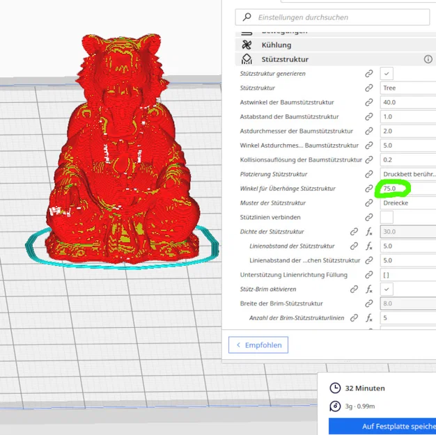 Mô hình 3D Hổ thiền sư (Zen Buddha Monk) - In 3D không cần support - Image 2