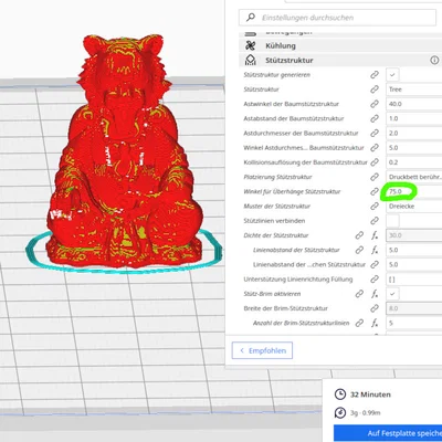 Mô hình 3D Hổ thiền sư (Zen Buddha Monk) - In 3D không cần support