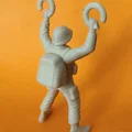 Mô hình lính nhảy dù dùng túi ni lông tái chế chơi ngoài trời - Thumbnail 4