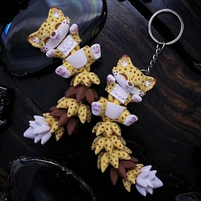 Báo Đốm Nhỏ Flexi Đáng Yêu - Mô hình khớp nối & Móc khóa