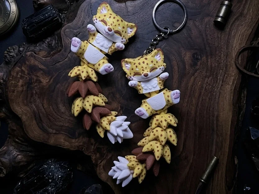 Báo Đốm Nhỏ Flexi Đáng Yêu - Mô hình khớp nối & Móc khóa - Image 2
