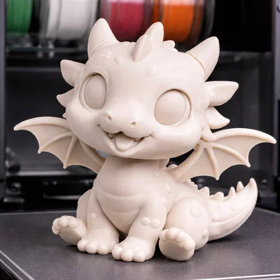 Mô hình chú rồng hoạt hình dễ thương (Cute Cartoon Dragon) in 3D