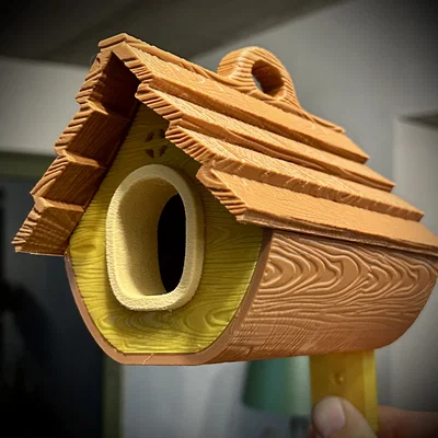 Mẫu in 3D Nhà Chim (Birdhouse) xinh xắn trang trí sân vườn