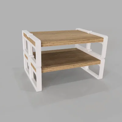 Chân kệ để bàn N°02 / Thiết kế hiện đại / In không cần support / DIY