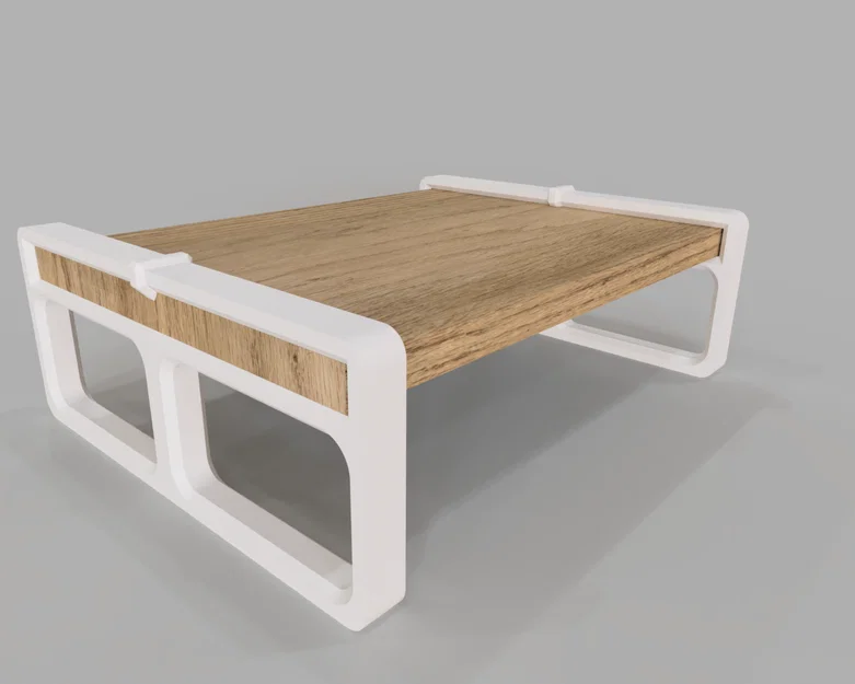 Chân kệ để bàn N°02 / Thiết kế hiện đại / In không cần support / DIY - Image 5