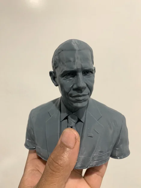 Mô hình 3D tượng bán thân Tổng thống Barack Obama tinh xảo - Image 1
