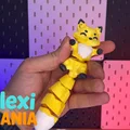 Cáo Flexi khớp nối Print-in-Place siêu dễ thương – Bản nằm ngửa - Thumbnail 1