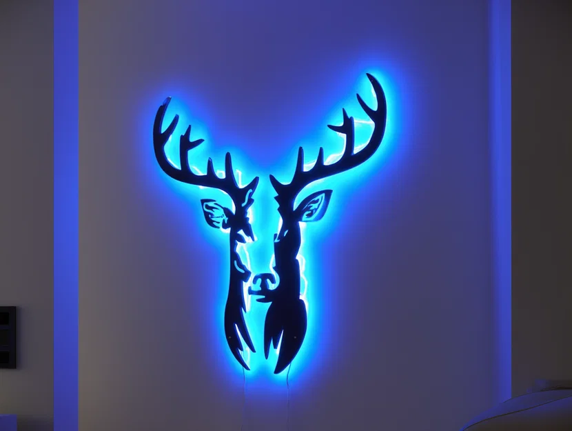 Trang trí treo tường Đầu Hươu (Deer Head Wall Decoration) - Image 1