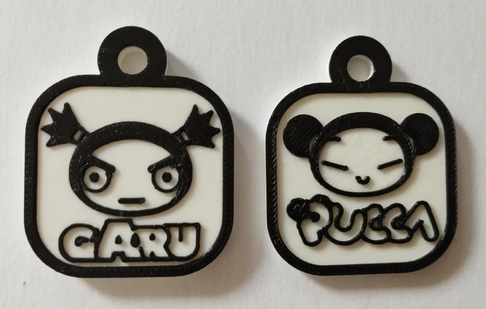 Bộ móc khóa Pucca và Garu in 3D cực xinh - Image 1