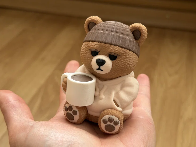 Lazy Teddybear – Gấu Teddy Lười Uống Cà Phê (Multicolor/Multipart) - Image 1
