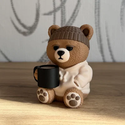 Lazy Teddybear – Gấu Teddy Lười Uống Cà Phê (Multicolor/Multipart)