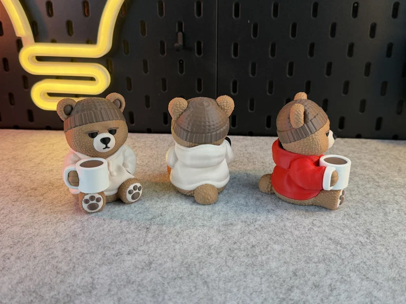 Lazy Teddybear – Gấu Teddy Lười Uống Cà Phê (Multicolor/Multipart) - Image 6