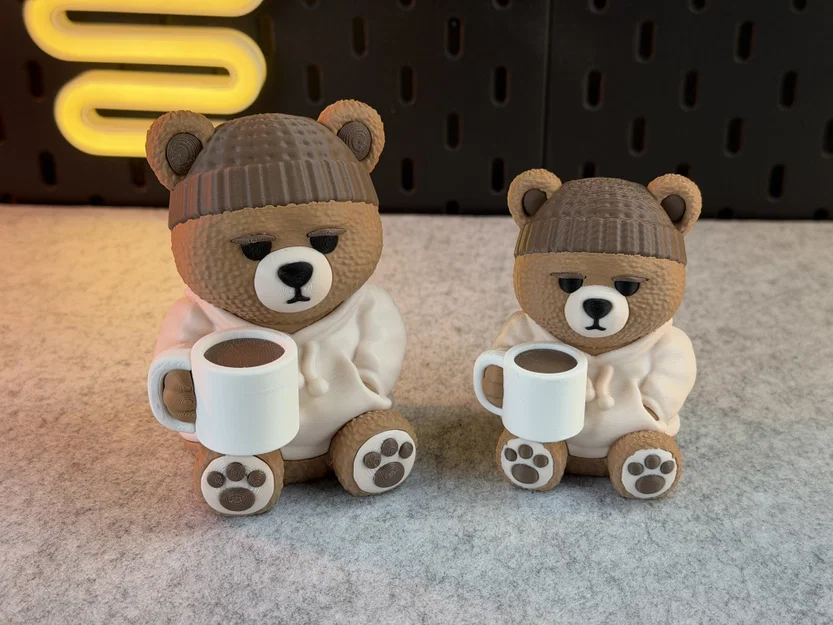 Lazy Teddybear – Gấu Teddy Lười Uống Cà Phê (Multicolor/Multipart) - Image 10