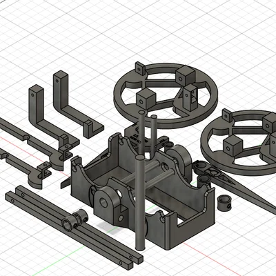 Mô hình cân đòn hai bên (Two arm scale) tự in 3D thông minh