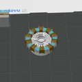 Cooler Master Elite Liquid: Nắp che pump custom (Iron Man Arc Reactor) - Thumbnail 3
