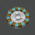 Cooler Master Elite Liquid: Nắp che pump custom (Iron Man Arc Reactor) - Thumbnail 5