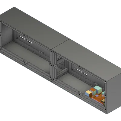 Vỏ LED Matrix cho 1, 2 hoặc 3 panel Waveshare LED Matrix